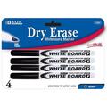 Bazic Products Bazic Black Fine Tip Dry-Erase Marker Pack of 24 1200